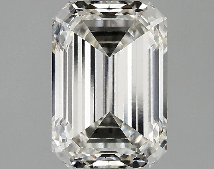 1.85 Carat Emerald Shaped Ideal Cut VS2 IGI Certified Lab Grown Diamond