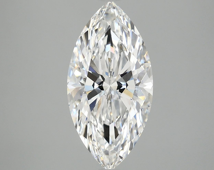 3.05 Carat Marquise Shaped Ideal Cut VVS2 IGI Certified Lab Grown Diamond