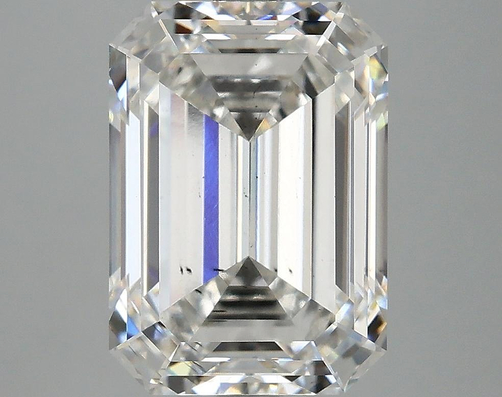 5.02 Carat Emerald Shaped Ideal Cut SI1 IGI Certified Lab Grown Diamond