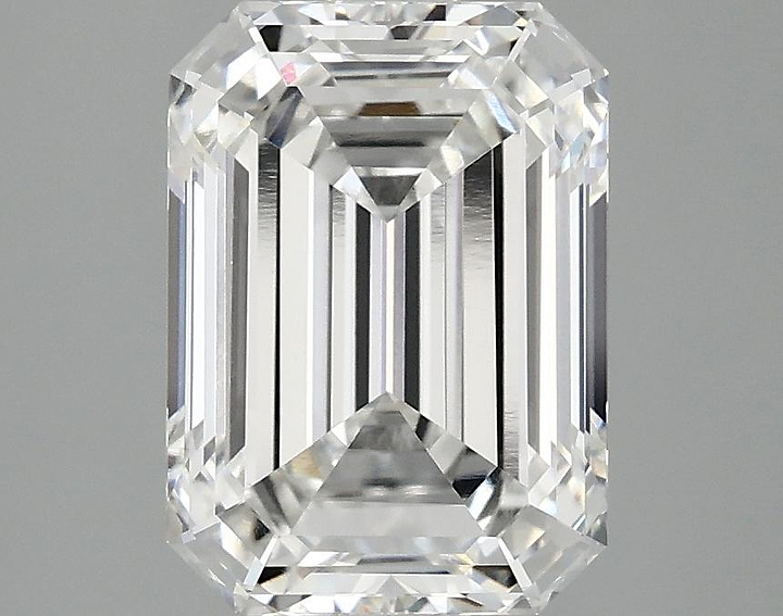 3.07 Carat Emerald Shaped Excellent Cut VVS2 IGI Certified Lab Grown Diamond