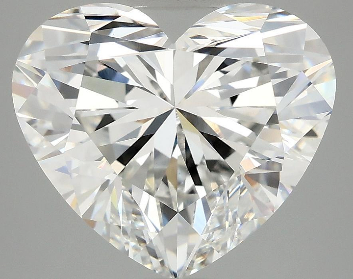 5.0 Carat Heart Shaped Ideal Cut VVS2 IGI Certified Lab Grown Diamond