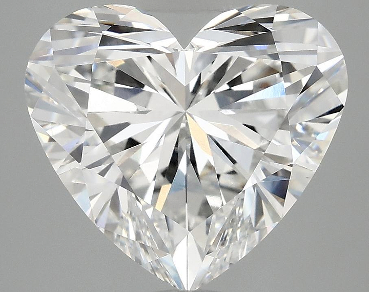 5.06 Carat Heart Shaped Ideal Cut VVS2 IGI Certified Lab Grown Diamond