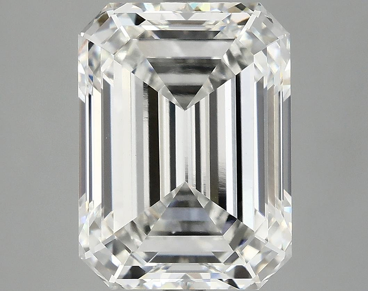 6.16 Carat Emerald Shaped Excellent Cut VVS2 IGI Certified Lab Grown Diamond