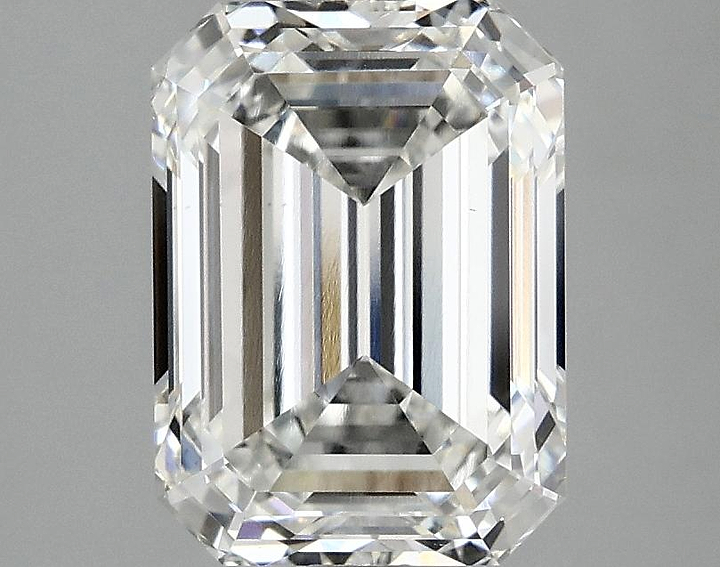 3.09 Carat Emerald Shaped Excellent Cut VS1 IGI Certified Lab Grown Diamond