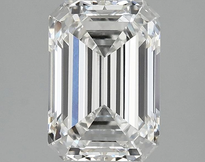 2.08 Carat Emerald Shaped Ideal Cut VVS2 IGI Certified Lab Grown Diamond