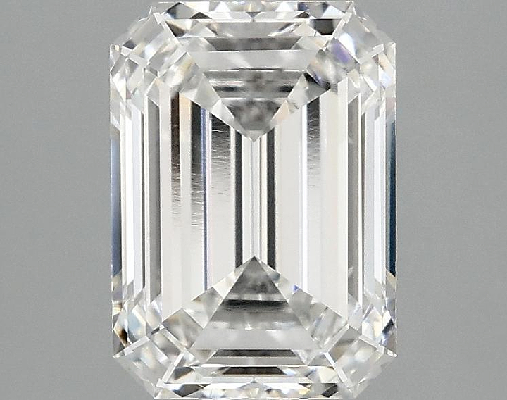 2.1 Carat Emerald Shaped Ideal Cut VVS2 IGI Certified Lab Grown Diamond