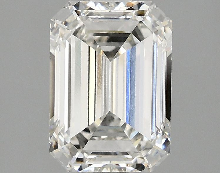 2.08 Carat Emerald Shaped Ideal Cut VVS2 IGI Certified Lab Grown Diamond