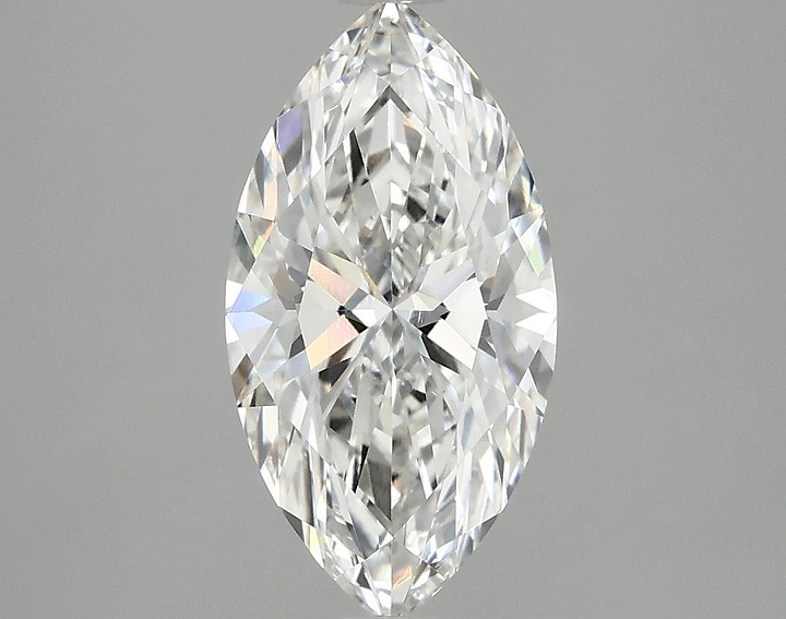 2.05 Carat Marquise Shaped Ideal Cut VVS2 IGI Certified Lab Grown Diamond