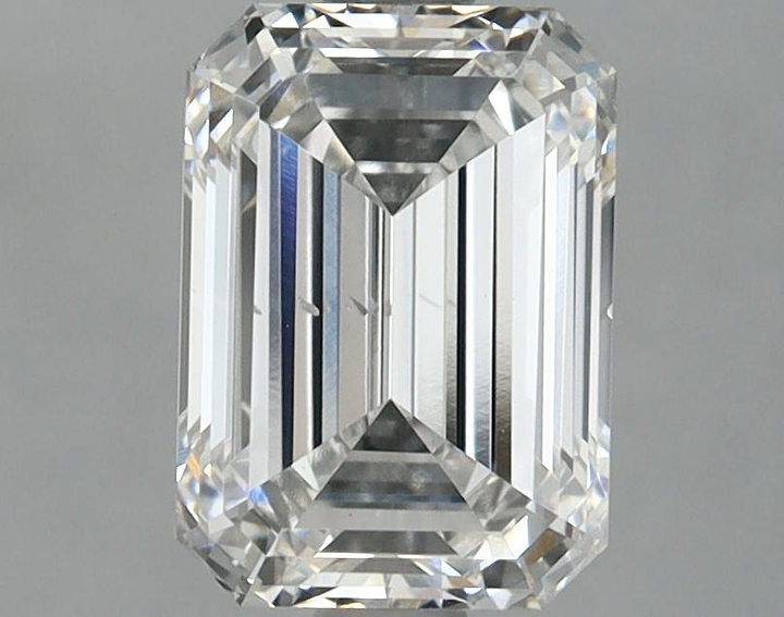 2.0 Carat Emerald Shaped Ideal Cut SI1 IGI Certified Lab Grown Diamond
