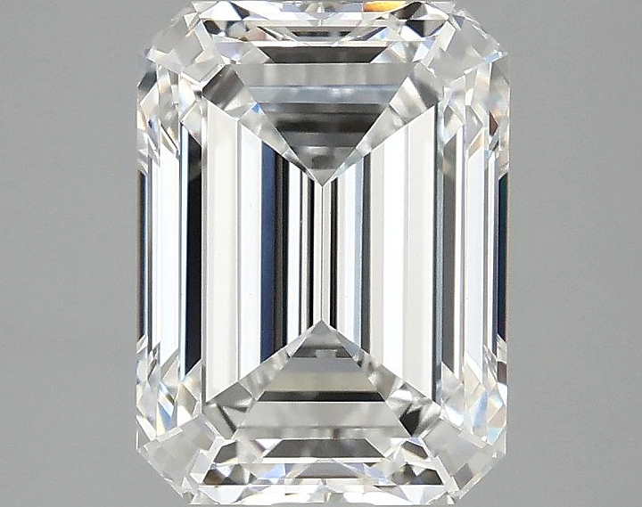 3.04 Carat Emerald Shaped Excellent Cut VVS2 IGI Certified Lab Grown Diamond