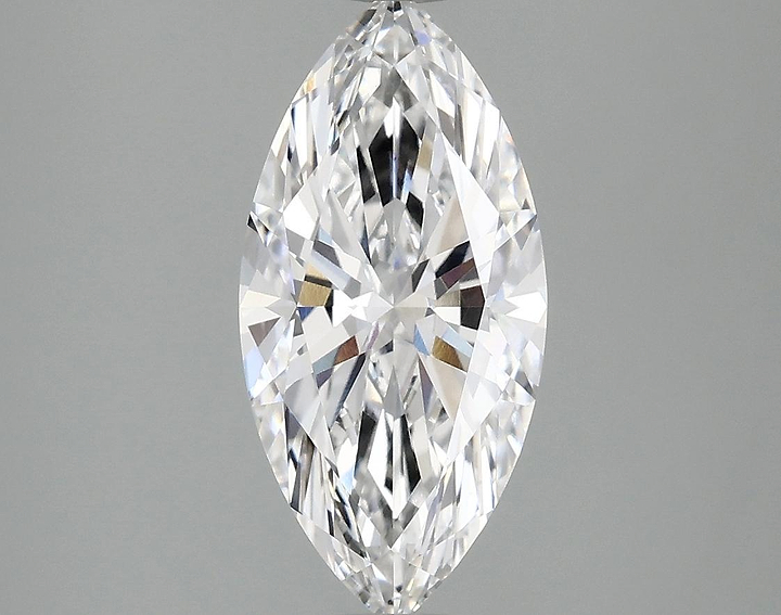2.03 Carat Marquise Shaped Excellent Cut VVS2 IGI Certified Lab Grown Diamond