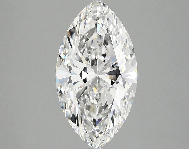 3.02 Carat Marquise Shaped Excellent Cut VVS2 IGI Certified Lab Grown Diamond