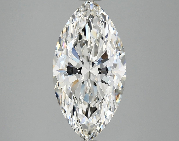 3.05 Carat Marquise Shaped Ideal Cut VVS2 IGI Certified Lab Grown Diamond
