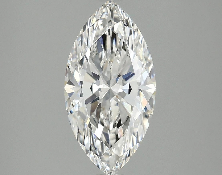 2.07 Carat Marquise Shaped Ideal Cut VVS2 IGI Certified Lab Grown Diamond