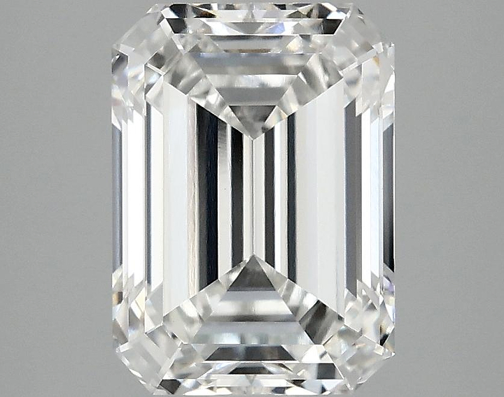 3.06 Carat Emerald Shaped Excellent Cut VVS2 IGI Certified Lab Grown Diamond