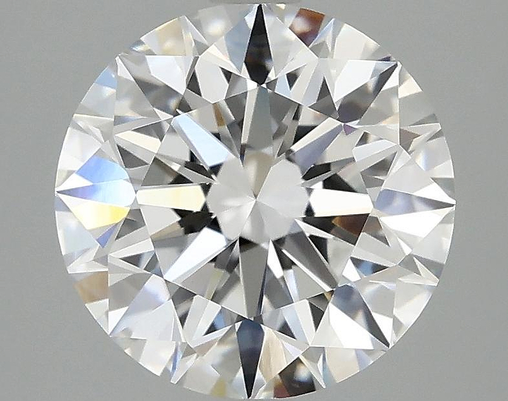 3.07 Carat Round Shaped Excellent Cut VVS2 IGI Certified Lab Grown Diamond
