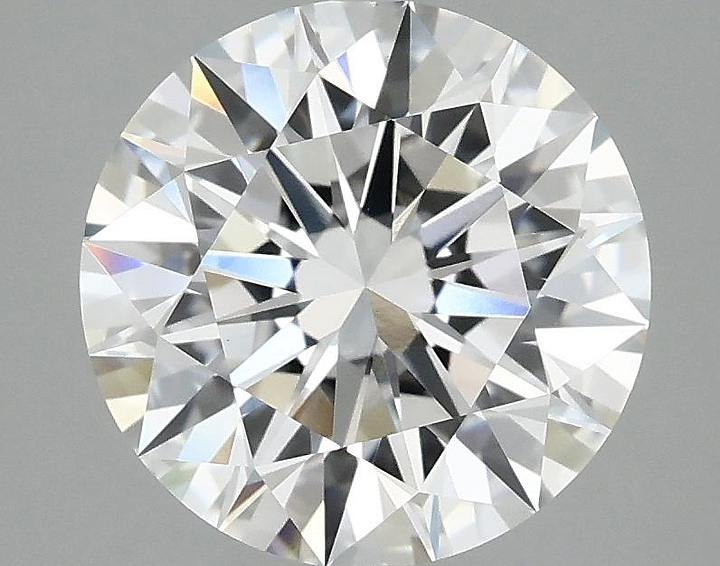 3.09 Carat Round Shaped Ideal Cut VVS2 IGI Certified Lab Grown Diamond