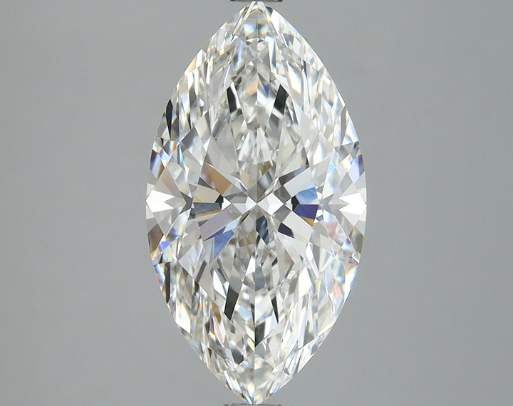 3.06 Carat Marquise Shaped Excellent Cut VVS2 IGI Certified Lab Grown Diamond