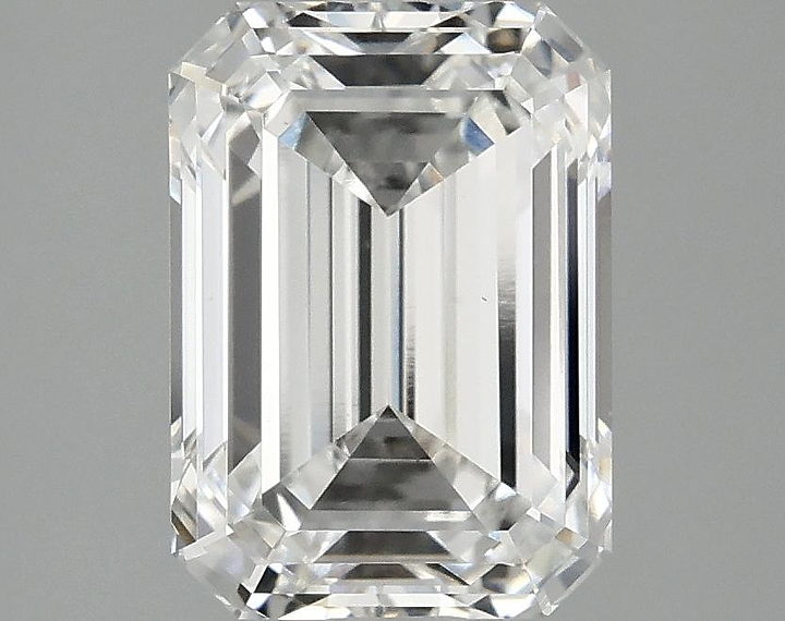 3.09 Carat Emerald Shaped Ideal Cut VS1 IGI Certified Lab Grown Diamond