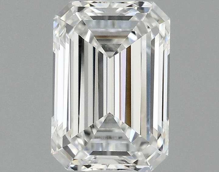 0.97 Carat Emerald Shaped Ideal Cut VVS2 IGI Certified Lab Grown Diamond