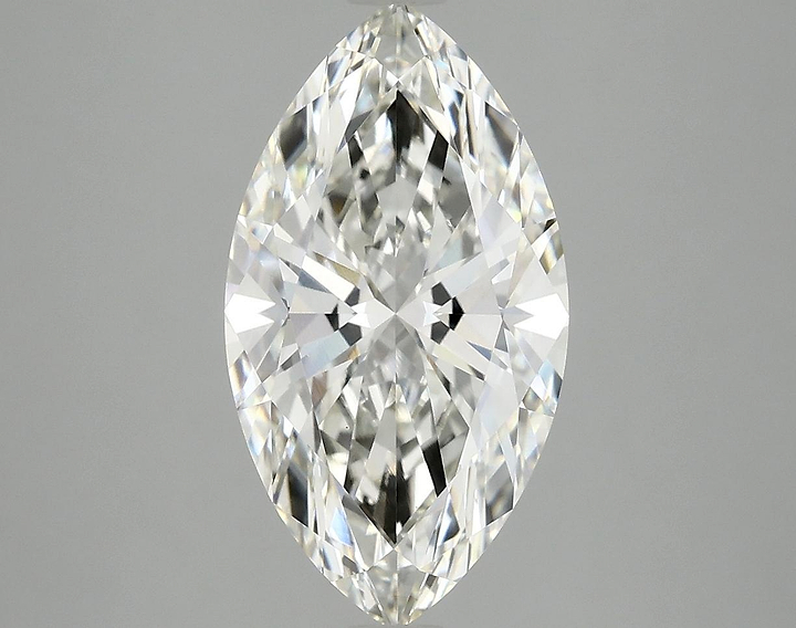 3.09 Carat Marquise Shaped Excellent Cut VVS2 IGI Certified Lab Grown Diamond