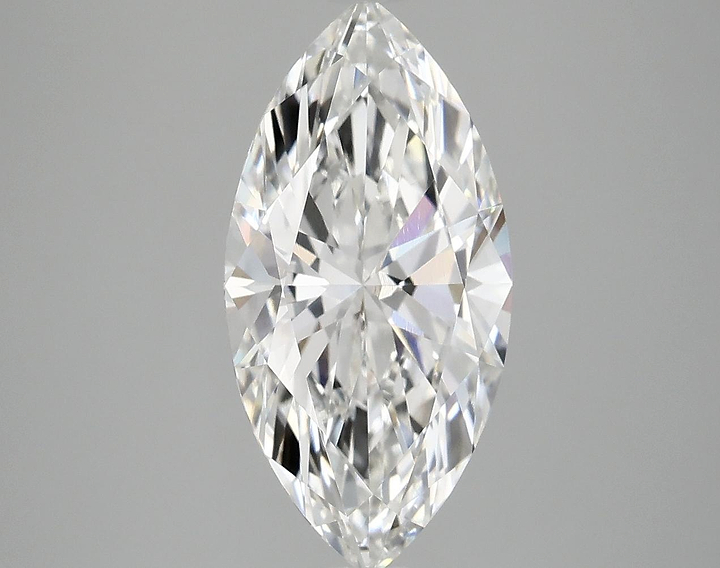 3.02 Carat Marquise Shaped Ideal Cut VVS2 IGI Certified Lab Grown Diamond