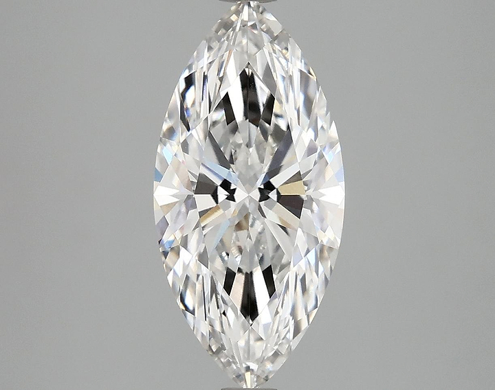 2.56 Carat Marquise Shaped Excellent Cut VVS2 IGI Certified Lab Grown Diamond