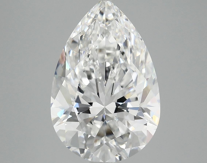 4.08 Carat Pear Shaped Excellent Cut VVS2 IGI Certified Lab Grown Diamond