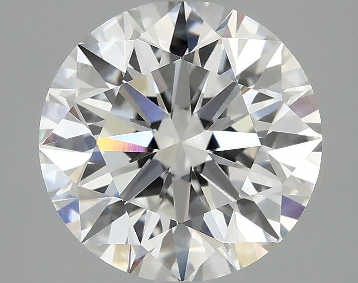 3.07 Carat Round Shaped Excellent Cut VVS2 IGI Certified Lab Grown Diamond