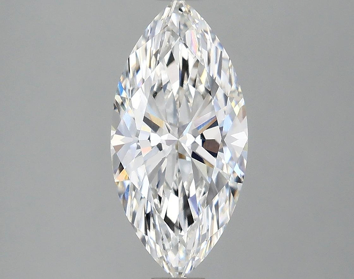 2.08 Carat Marquise Shaped Excellent Cut VVS2 IGI Certified Lab Grown Diamond