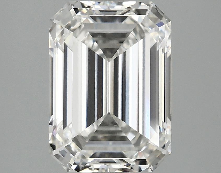 3.1 Carat Emerald Shaped Ideal Cut VVS2 IGI Certified Lab Grown Diamond