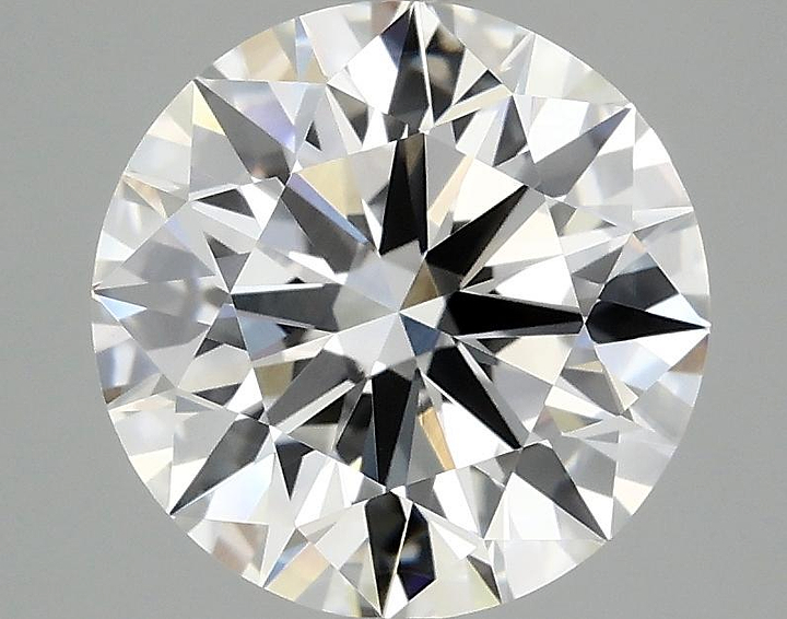 3.07 Carat Round Shaped Ideal Cut VVS2 IGI Certified Lab Grown Diamond
