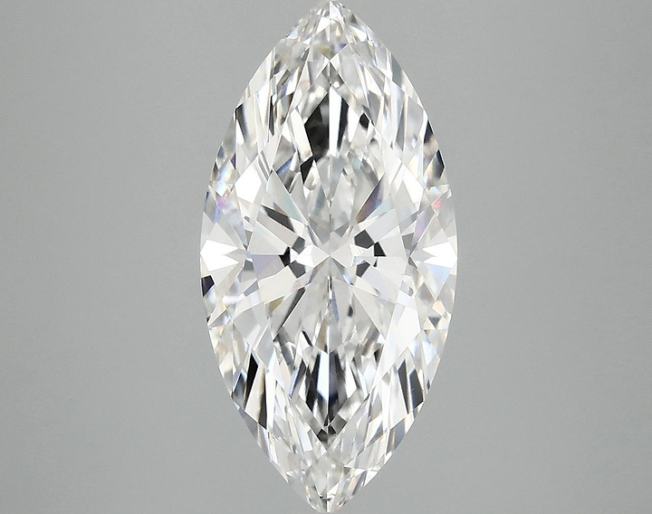 3.04 Carat Marquise Shaped Ideal Cut VVS2 IGI Certified Lab Grown Diamond