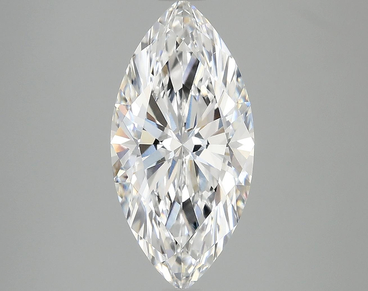 3.1 Carat Marquise Shaped Excellent Cut VVS2 IGI Certified Lab Grown Diamond