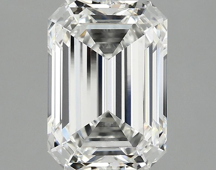 2.59 Carat Emerald Shaped Ideal Cut VVS2 IGI Certified Lab Grown Diamond