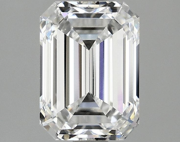 2.06 Carat Emerald Shaped Ideal Cut VVS2 IGI Certified Lab Grown Diamond