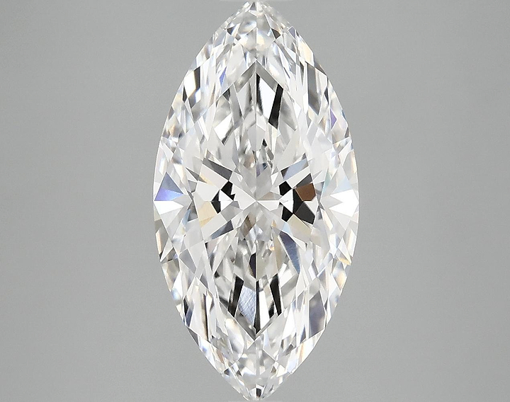3.06 Carat Marquise Shaped Ideal Cut VVS2 IGI Certified Lab Grown Diamond