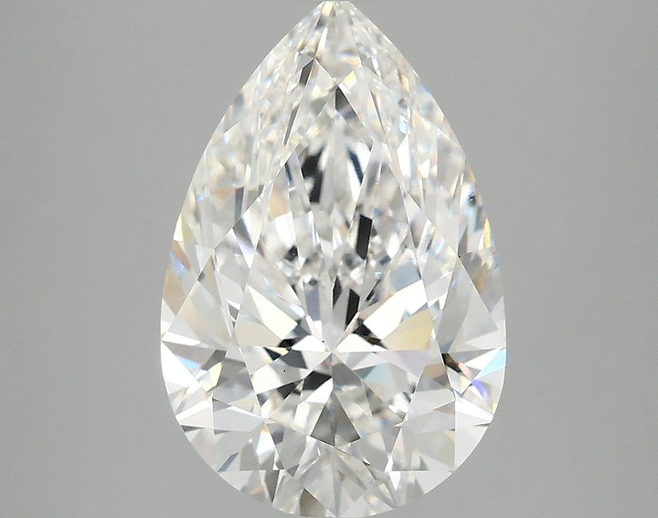 4.08 Carat Pear Shaped Excellent Cut VS1 IGI Certified Lab Grown Diamond