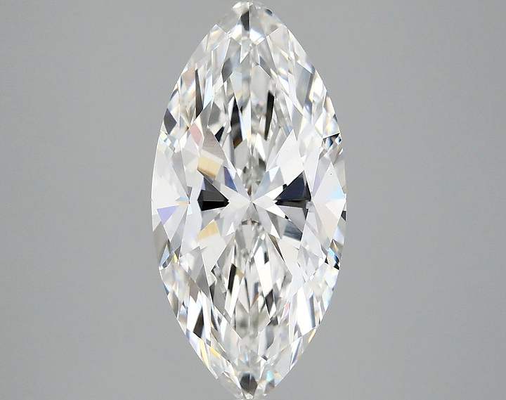 2.97 Carat Marquise Shaped Excellent Cut VVS2 IGI Certified Lab Grown Diamond