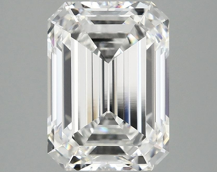 3.07 Carat Emerald Shaped Excellent Cut VVS2 IGI Certified Lab Grown Diamond
