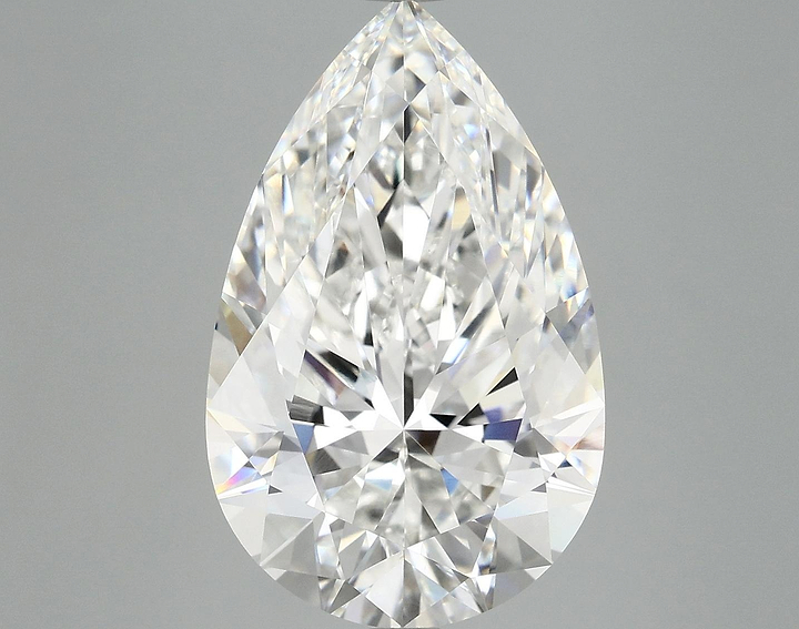 7.08 Carat Pear Shaped Ideal Cut VVS2 IGI Certified Lab Grown Diamond