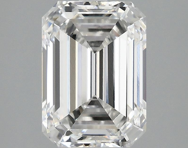 2.53 Carat Emerald Shaped Ideal Cut VVS2 IGI Certified Lab Grown Diamond