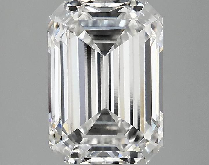 3.03 Carat Emerald Shaped Ideal Cut VVS2 IGI Certified Lab Grown Diamond