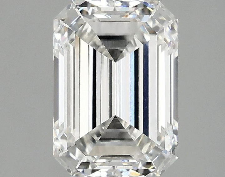 2.01 Carat Emerald Shaped Ideal Cut VVS1 IGI Certified Lab Grown Diamond