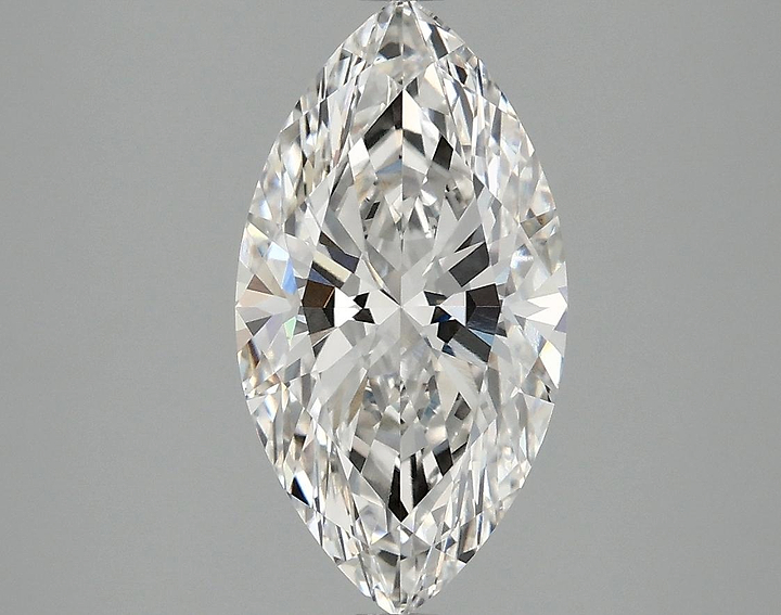 2.57 Carat Marquise Shaped Excellent Cut VVS2 IGI Certified Lab Grown Diamond