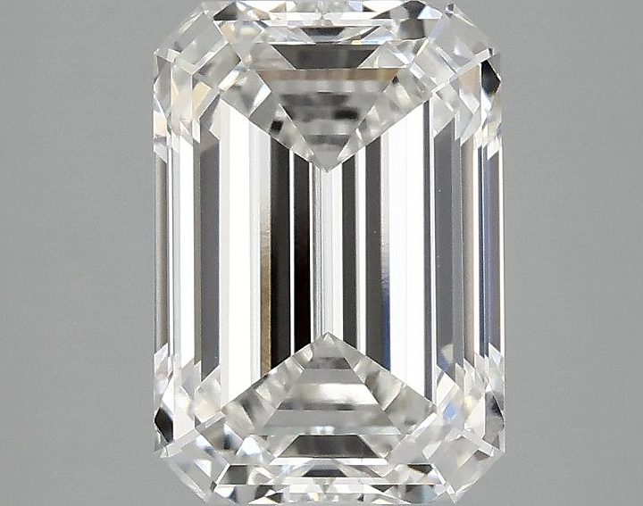 3.05 Carat Emerald Shaped Ideal Cut VVS2 IGI Certified Lab Grown Diamond