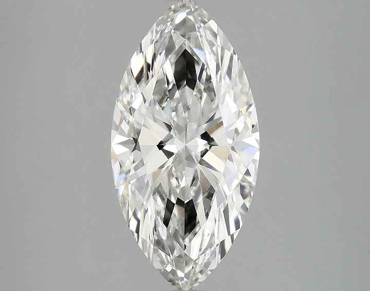 2.55 Carat Marquise Shaped Ideal Cut VVS2 IGI Certified Lab Grown Diamond