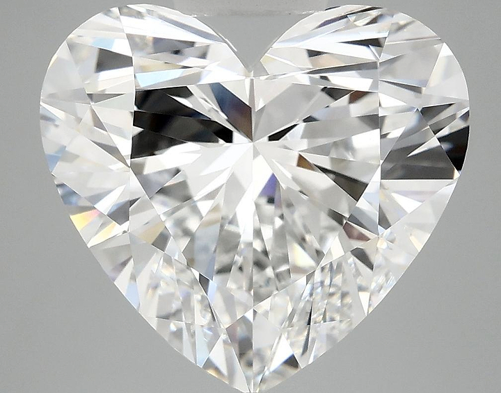 6.51 Carat Heart Shaped Ideal Cut VVS2 IGI Certified Lab Grown Diamond