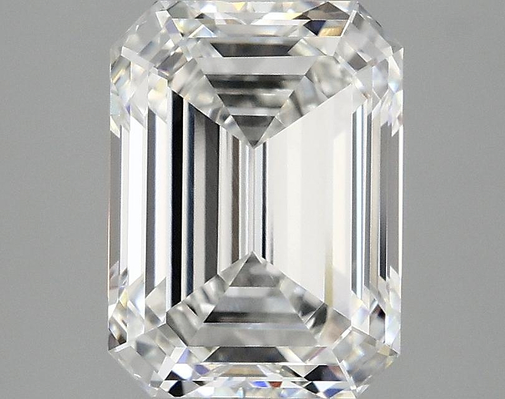 3.07 Carat Emerald Shaped Excellent Cut VVS2 IGI Certified Lab Grown Diamond