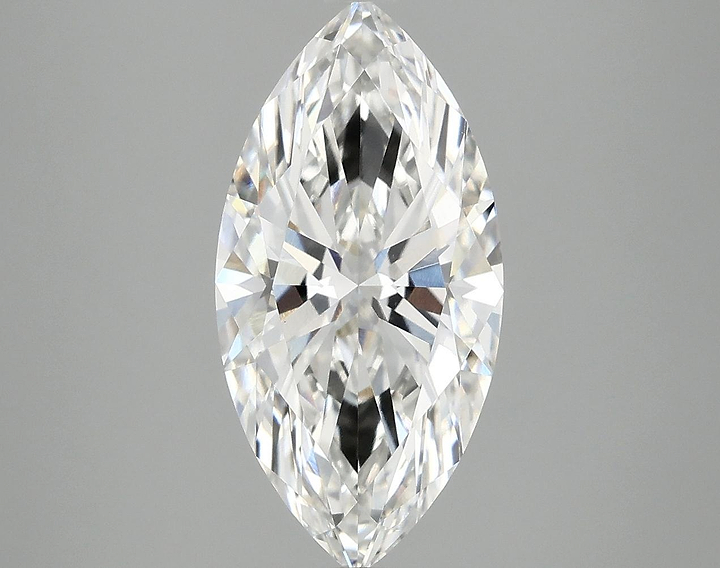 3.08 Carat Marquise Shaped Ideal Cut VVS2 IGI Certified Lab Grown Diamond